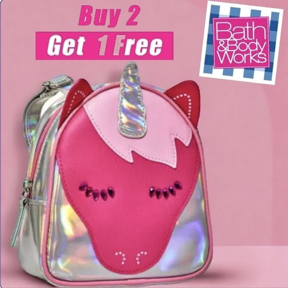 Bath & Body Works Unicorn Micro Backpack/ Cosmetics Case - Picture 1 of 5